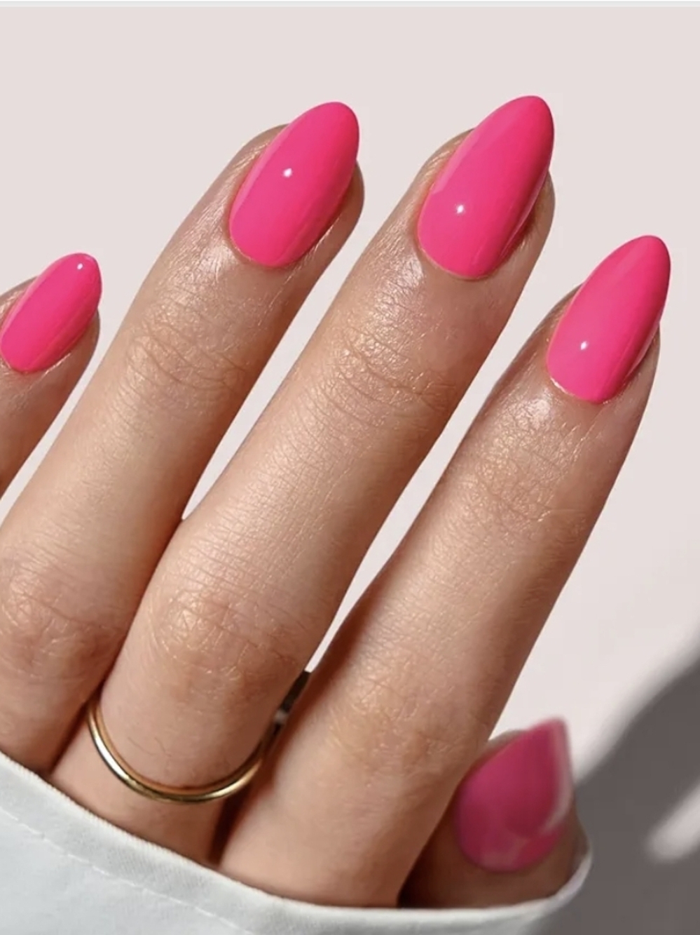 BTARTBOX Soft Gel Press-On Nails - Hot Pink